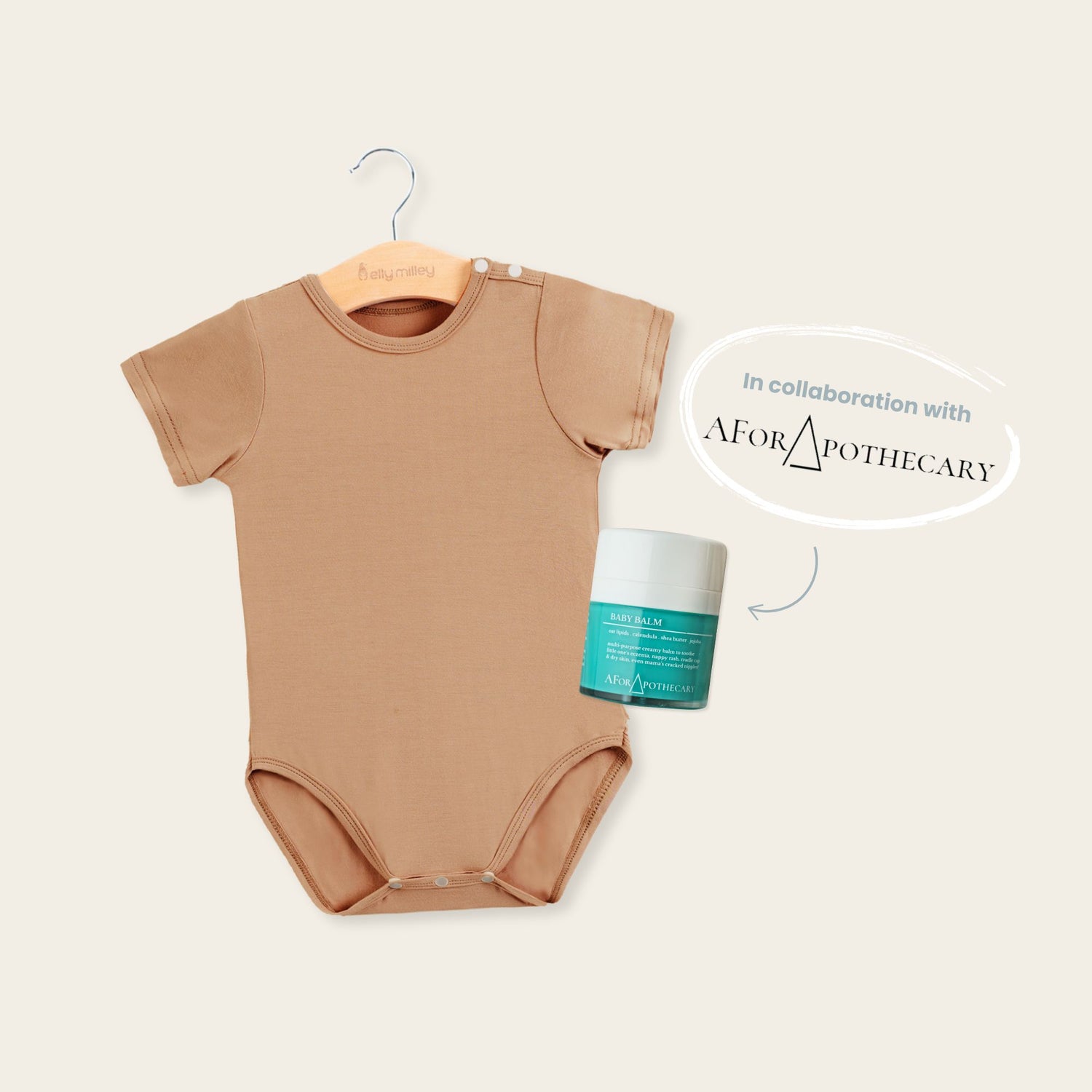 [Elly Milley X A For Apothecary] Romper &amp; Baby Balm Gift Set - Suitable for 0 - 18 months